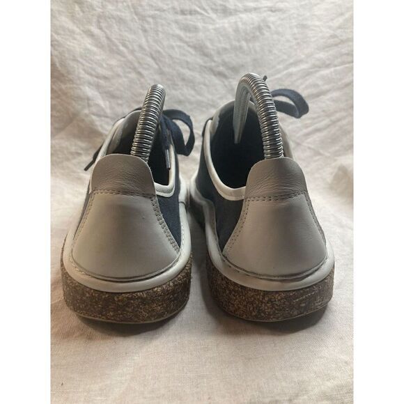 Birkenstock Santa Cruz Women's Size 6-6.5 (EU 37) Fit Navy Canvas Lace Up Shoes - Picture 5 of 12